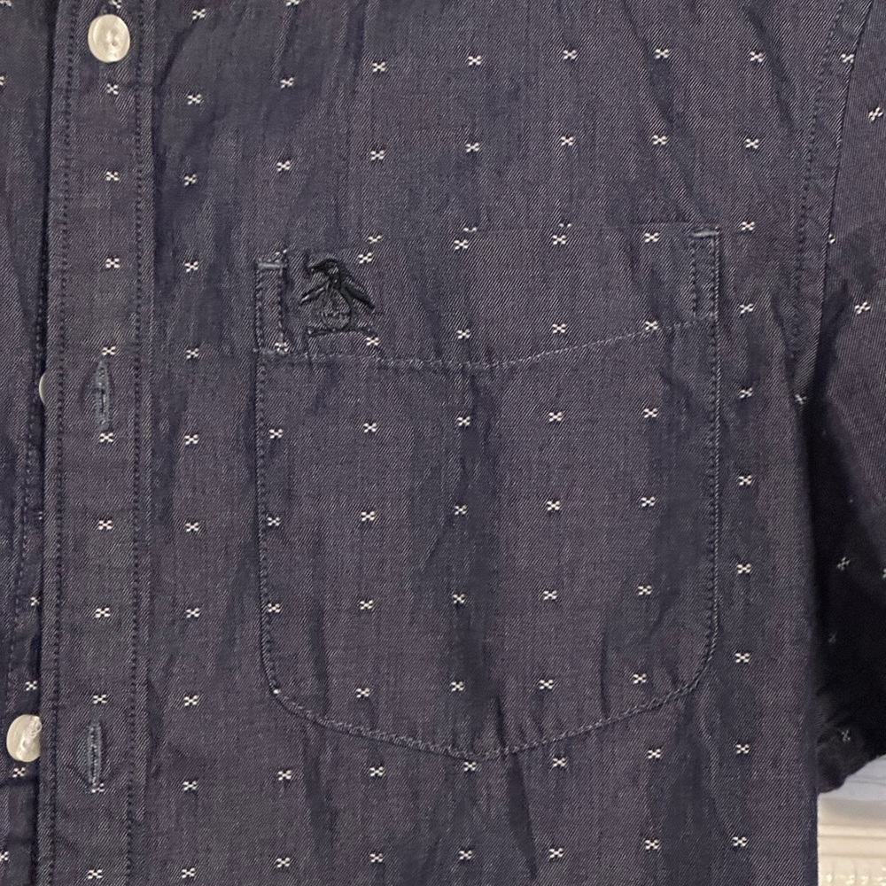 Men’s Original Penguin Button Front Button Down S… - image 3